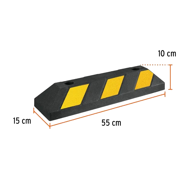 Tope de parqueo de 55 cmts